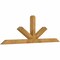Ekena Millwork Saratoga Rough Sawn Timber Gable Bracket, Western Red Cedar, 84"W x 28"H x 4"D x 4"F, 8/12 Pitch GBW084X28X0404SAR00RWR - alternate 2